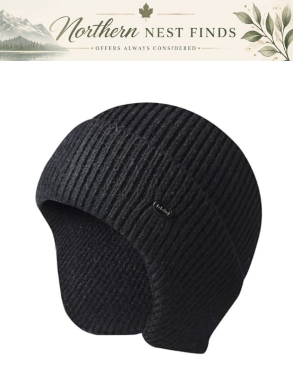 Winter Warm Knit Skull Beanie Cuff Toboggan Cap Earflap